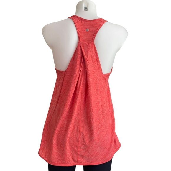Lululemon athletica essential tank top, pleated back heathered orange‎ size 4 - Picture 1 of 7